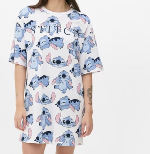 Disney Lilo & Stitch Night gown, oversized night shirt Pajama Plus size 18/20 2X - Picture 13 of 16